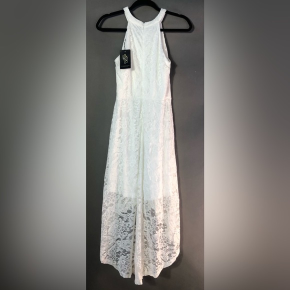 NWT Dressystar Halter Floral Hi-Lo Lace Party Dress Sz Medium - Picture 5 of 8